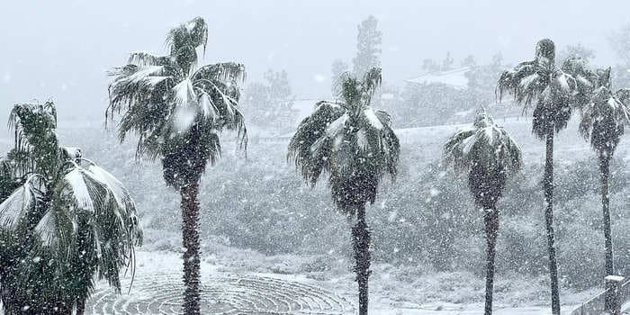 Bus passengers left stranded for days at station in California in freak winter storm