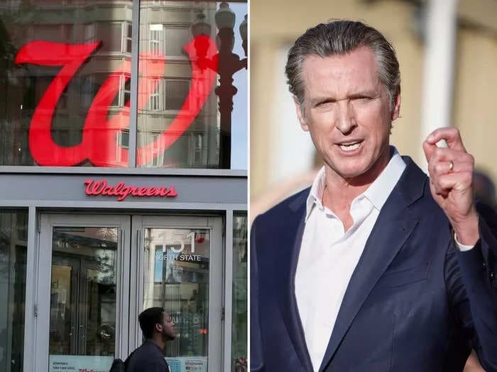 Gavin Newsom says California is done doing business with Walgreens, branding it a company that 'cowers to the extremists'