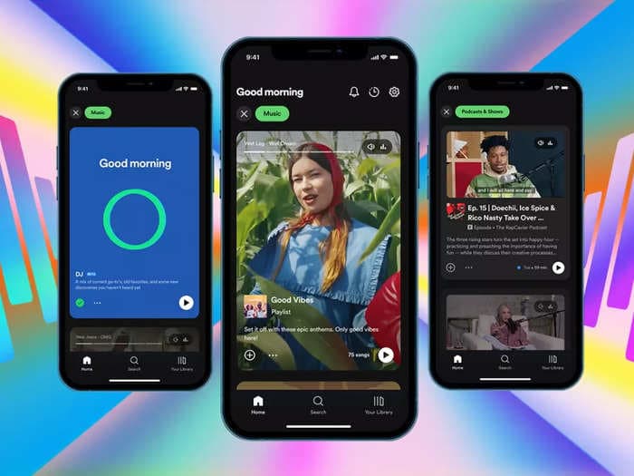 Spotify unveils home screen redesign with endless vertical scrolling feed like Instagram