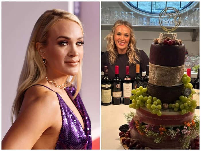 Carrie Underwood got a 'cake' made entirely of cheese for her 40th birthday: 'I feel understood'