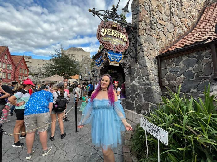 I spent $72 to dine with princesses at Disney World's castle-themed restaurant. The all-you-can-eat meal was great, but I don't need to do it again.