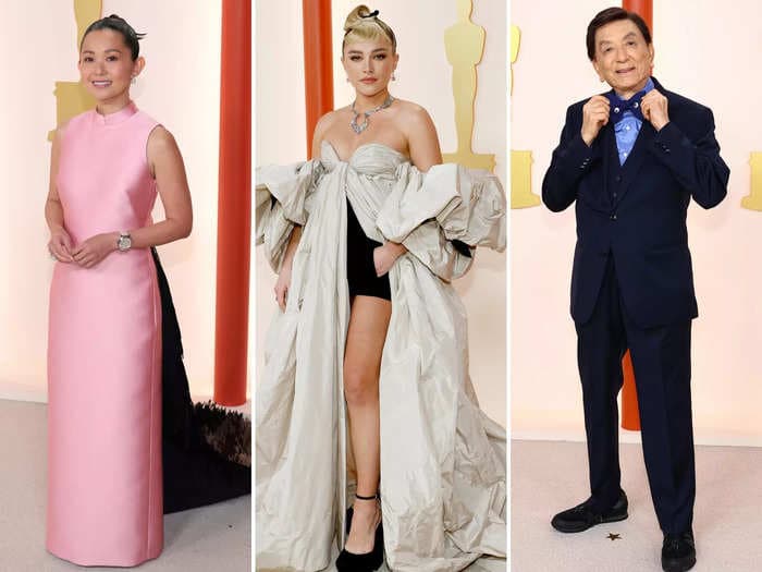 12 hidden details you may have missed in celebrity outfits at the 2023 Oscars