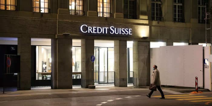 Bets that Credit Suisse will default on its debt have hit a record high as pressure mounts on the banking industry