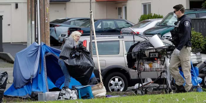 A think tank created by a Palantir co-founder is behind a slew of bills criminalizing homeless encampments