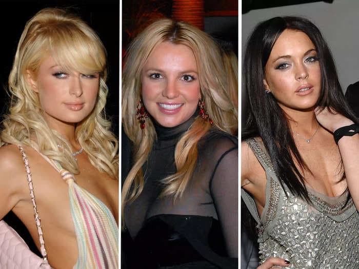 Paris Hilton reflects on photo of herself, Britney Spears, and Lindsay Lohan infamously dubbed the 'bimbo summit': 'I didn't love the wording, but my bangs looked super cute'