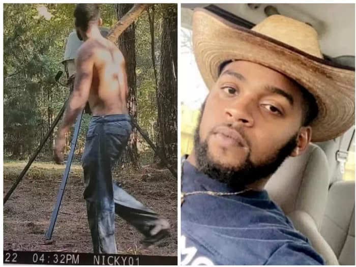 Rasheem Carter's family shared a trail camera photo from the day he was reported missing that his mom believes shows him 'running for his life'