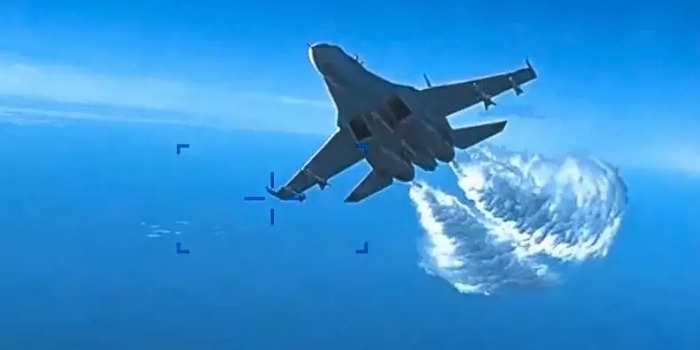 US releases video it says shows Russian fighter jet taking down Reaper drone over the Black Sea in a 'reckless' intercept