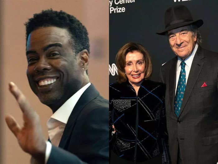 Chris Rock appears to compare Oscars slap to Paul Pelosi's attack as he shares joke that former House Speaker Nancy Pelosi's husband 'knows how I felt'