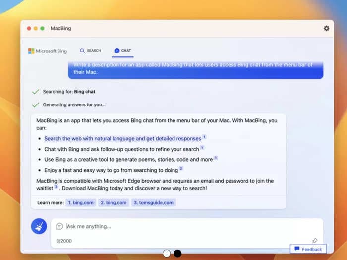 Bing's AI Chatbot is now accessible on Mac: Here’s how you can use it