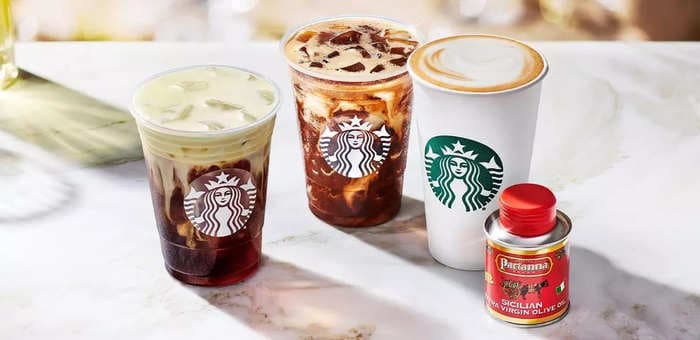 Starbucks' olive oil-infused coffee drinks are making their US debut despite some skepticism