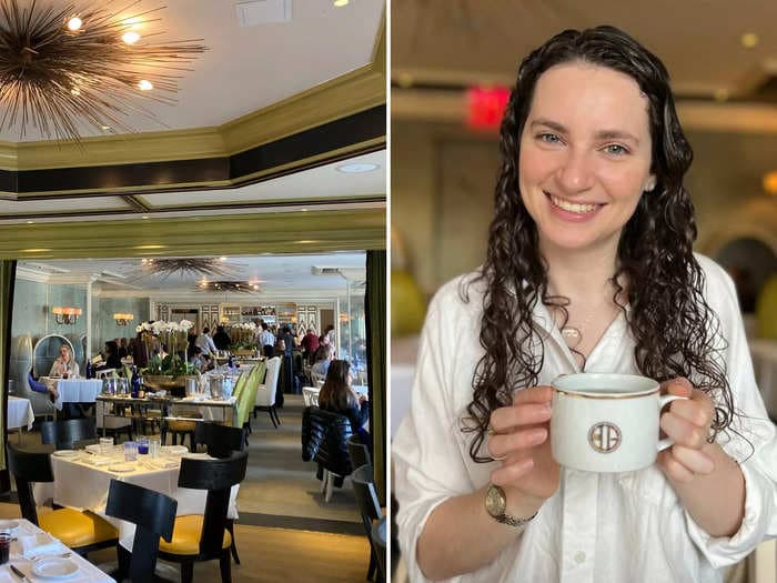 I went to Bergdorf Goodman's tea room once frequented by Meghan Markle. It was fancier than afternoon tea at Kensington Palace.