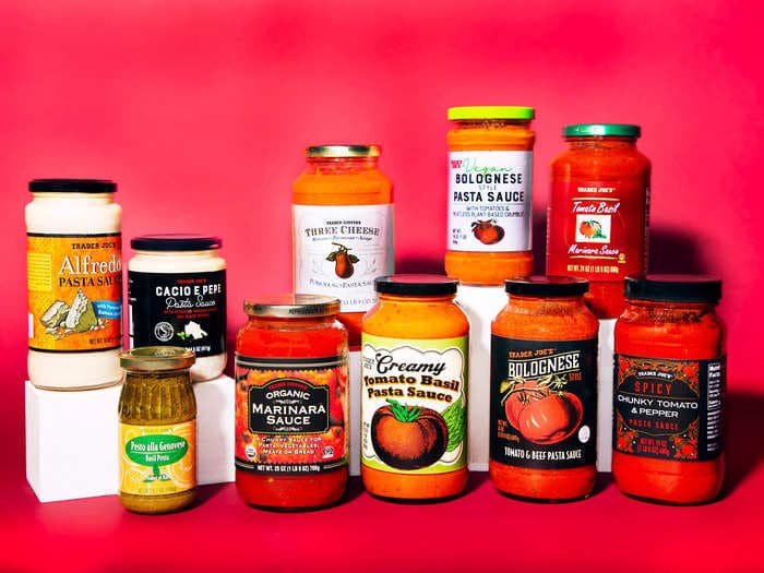 I ranked all of the jarred pasta sauces I found at Trader Joe's from worst to best, and I'd eat the winner by the spoonful