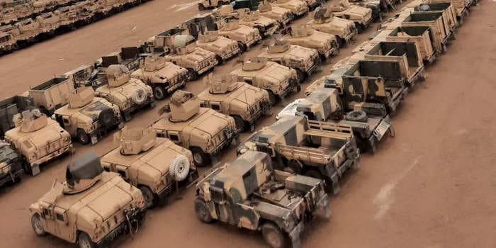 The Taliban posted photos of hundreds of US military vehicles it said were abandoned in the chaotic pullout of Afghanistan and now form part of its army