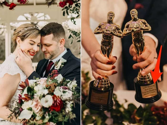 A couple went viral on TikTok for filming their surprise wedding like an episode of 'The Office'