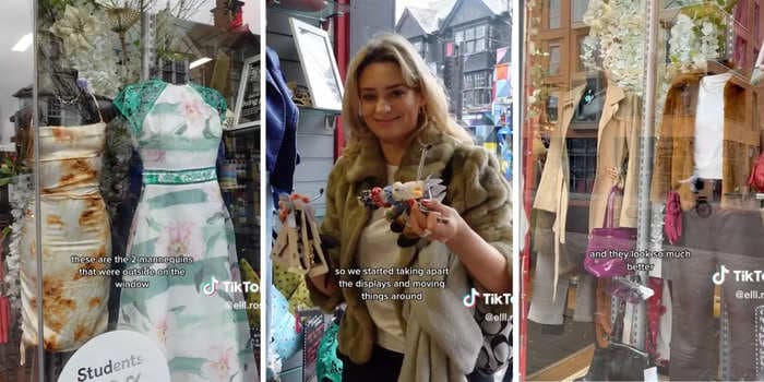 A TikToker is redesigning thrift store displays for free to show people that buying second-hand clothes can be 'just as stylish'