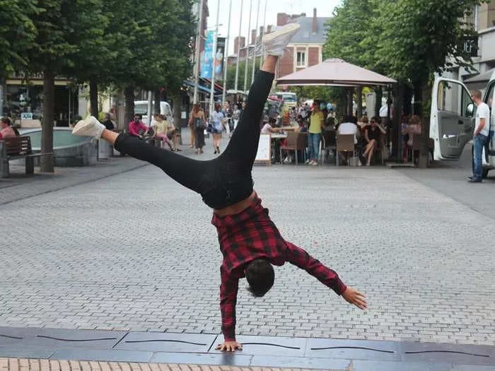 I swapped performing in a circus for an office job. I've now got more stability and money — but I can't do a handstand when I'm stressed out