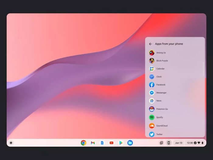 Google's Cross-Device Services allow users to stream apps from their Android phones to Chromebooks