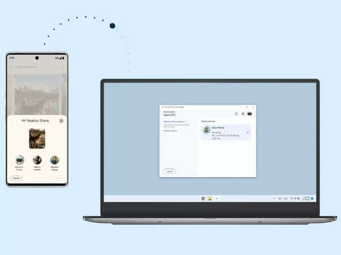 How to use Nearby Share to easily send and receive files between your Android smartphone and Windows computer