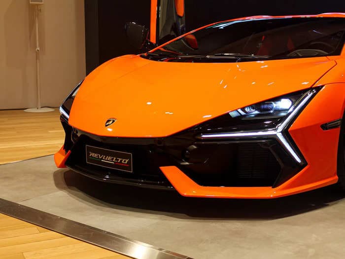 We got an early look at Lamborghini's first electrified supercar. See the $600,000 Revuelto.