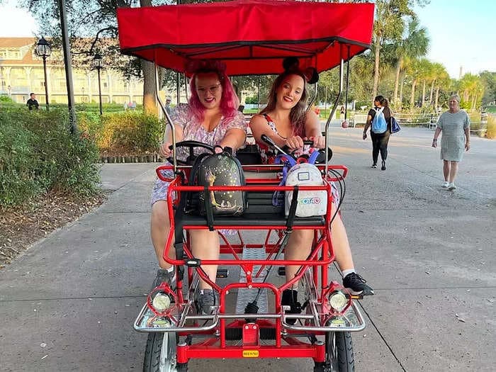 My party of 3 spent $27 renting a Surrey bike at Disney World, and the affordable experience was amazing