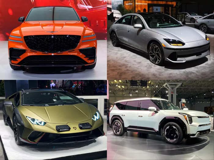The coolest cars we saw at the New York auto show, from a sleek electric Hyundai to an all-terrain Lamborghini