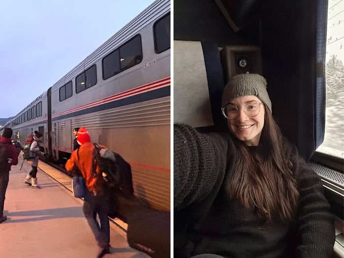 I traveled the US on 2 overnight Amtrak trains, and thought the longer trip was a better experience. See how the long-haul trains stack up.