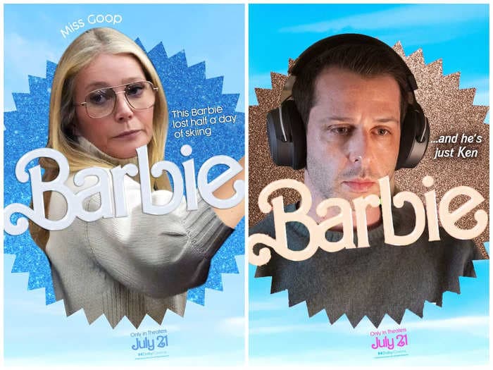 Fans of the upcoming 'Barbie' movie are using the film's posters to give their favorite celebrities and characters new slogans