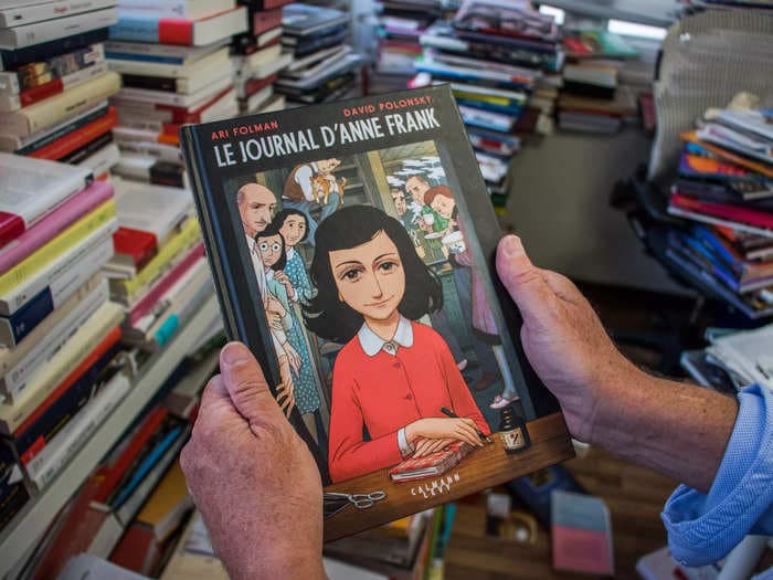 A Florida school banned an adaptation of Anne Frank's diary because Moms for Liberty deemed it 'sexually explicit'