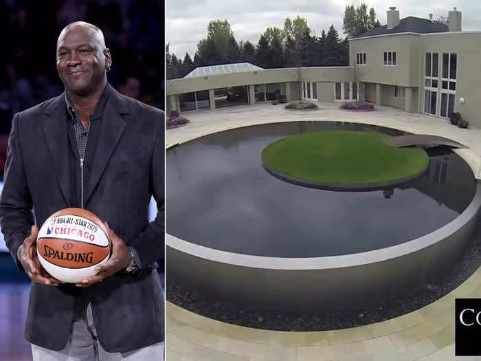 A teenager tried to sneak into Michael Jordan's 56,000-square-foot home, which is on the market and has a basketball court, infinity pool, tennis court, and cigar room