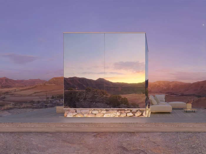 A tiny home maker is putting its unique mirrored units on wheels &mdash; see inside the mobile ADUs