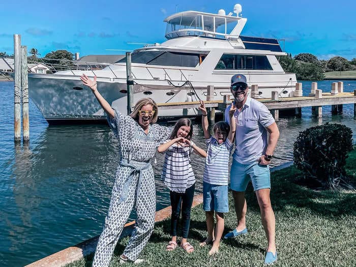 Our family is living on a four-bedroom boat while cruising the eastern seaboard for a year. It's not like the 'fabulous lifestyles of the rich and famous' that might come to mind.