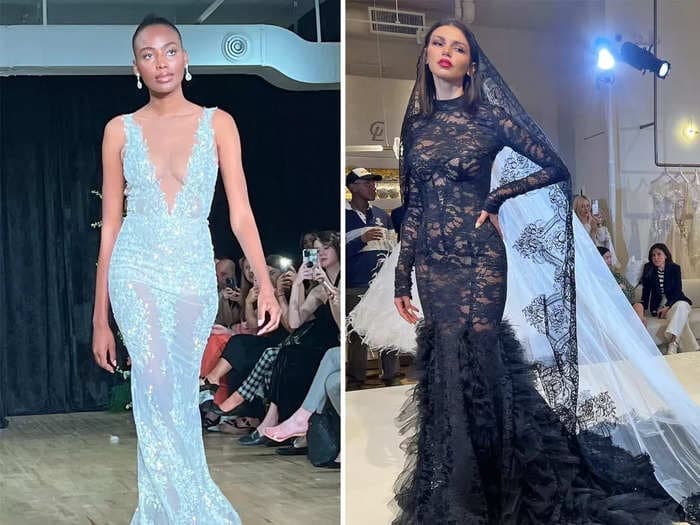 12 of the most daring wedding dresses we saw at Bridal Fashion Week