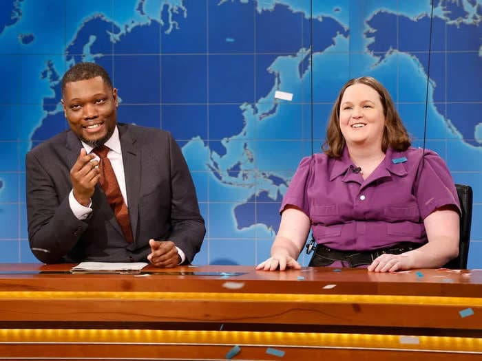 SNL's first non-binary cast member slams Republicans for anti-trans rhetoric and being 'hung up on my genitals' in Weekend Update bit