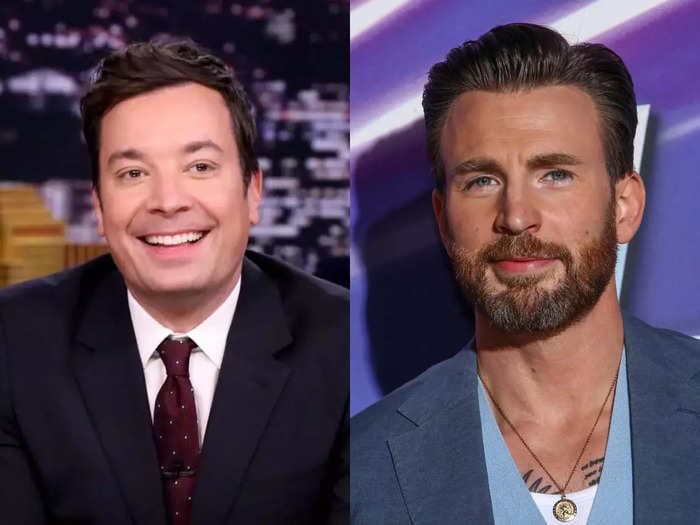 Chris Evans says he may have given Jimmy Fallon his first acting job