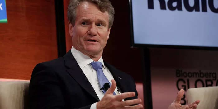 Bank of America CEO Brian Moynihan says inflation signs are 'tipping down,' but there's still a mild recession headed for the US economy