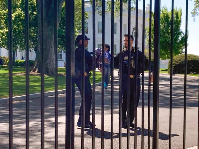 The Secret Service apprehended an intruder at the White House. It turned out to be a 2-year-old boy.