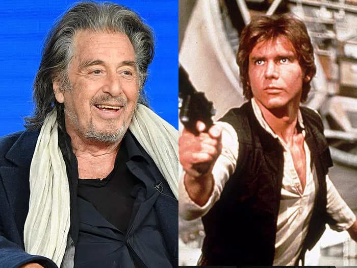 Al Pacino says he turned down 'so much money' to play Han Solo in 'Star Wars': 'I gave Harrison Ford a career'