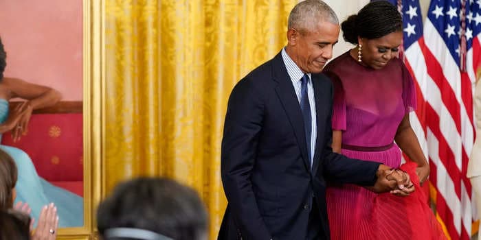 Michelle Obama says she wasn't happy with Barack for 10 of their 30 years they've been married, because marriage is 'hard'