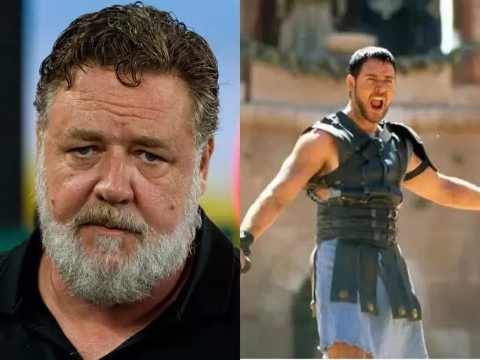 Russell Crowe says the first 'Gladiator' script was 'absolute rubbish'