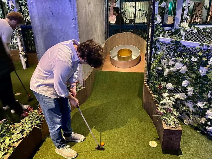 New York's hottest club is an underground mini-golf course near Penn Station