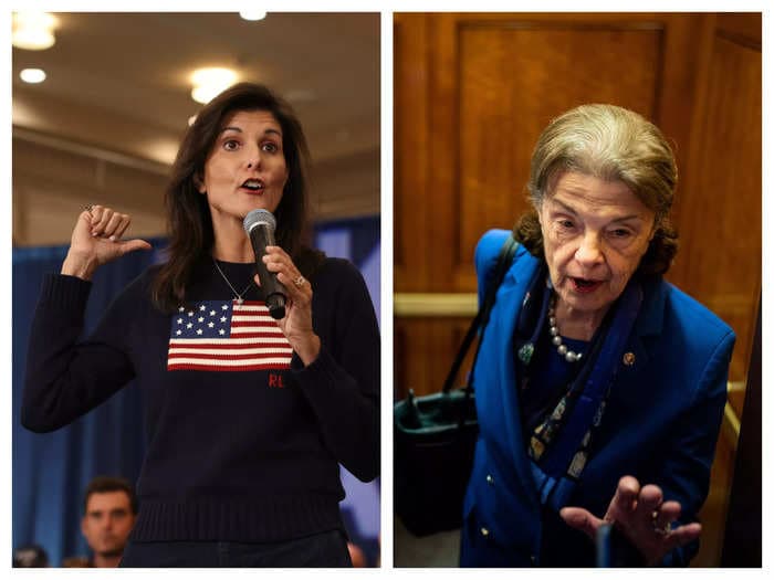 Nikki Haley says pushing out Dianne Feinstein isn't sexist because the 89-year-old senator has proven she 'can no longer do her job'