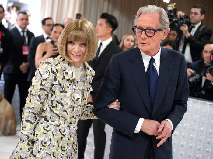 Anna Wintour walked the Met Gala red carpet with 'Love Actually' star Bill Nighy, but they're just 'great friends,' according to the actor's rep