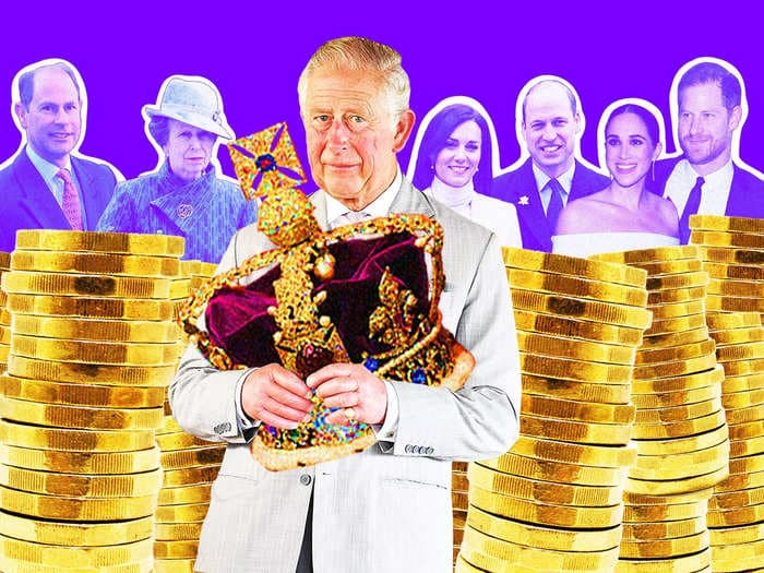 King Charles inherited $500 million in assets after the Queen's death, but that's just a fraction of his wealth. Here's how the monarchy makes millions each year.