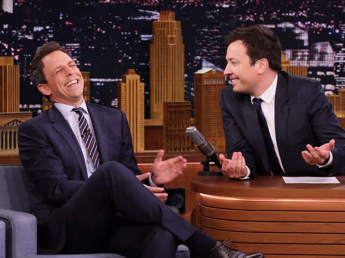 Jimmy Fallon and Seth Meyers are paying a week's worth of TV writer salaries from their own pockets during the strike