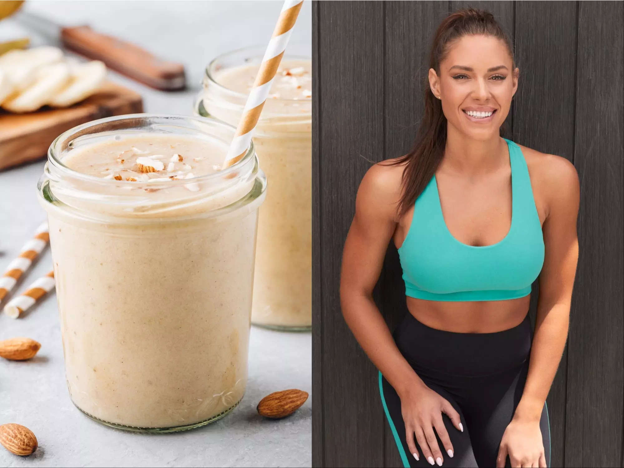 Personal trainer Kelsey Wells protein packed go to smoothie is a