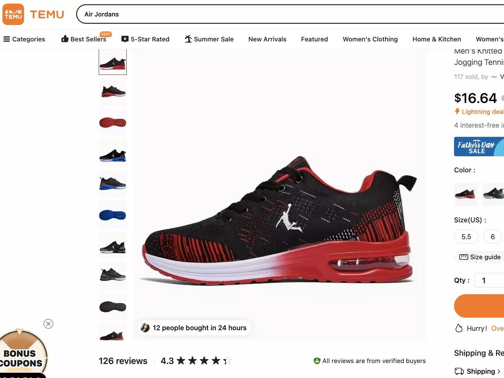 Fake Air Jordan Sneakers Are Still Sold on Temu After Shein Dispute –  Footwear News