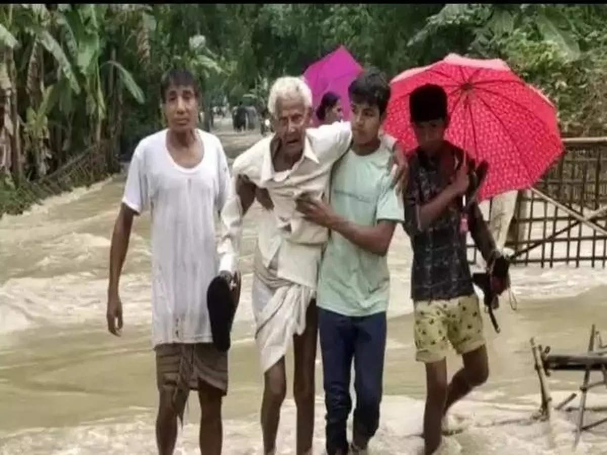 Assam Nearly 1 20 Lakh People In 20 Districts Affected By Floods