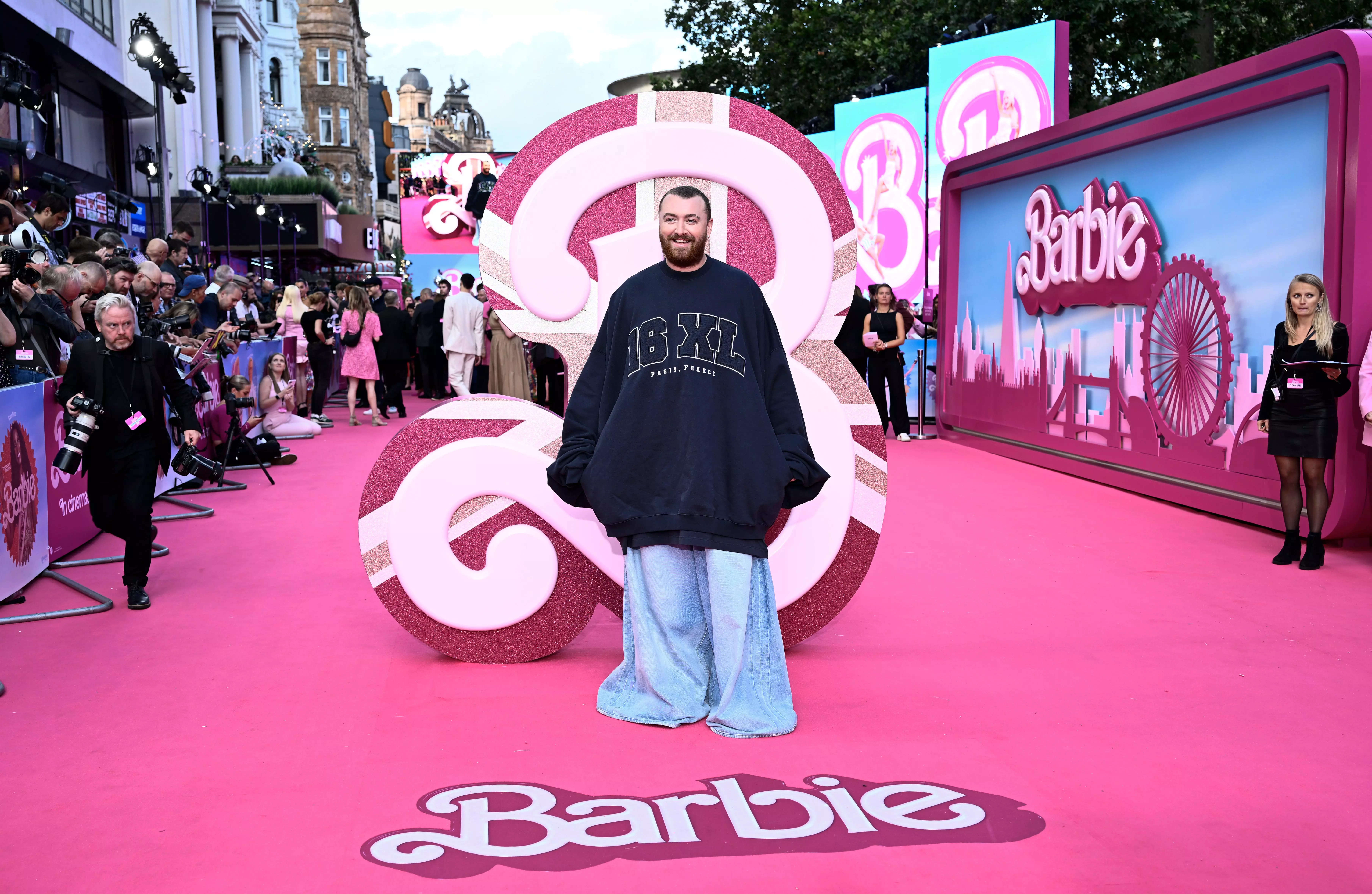 Sam Smith made 'a statement of inclusion' in an anti-Barbiecore look on the  red carpet