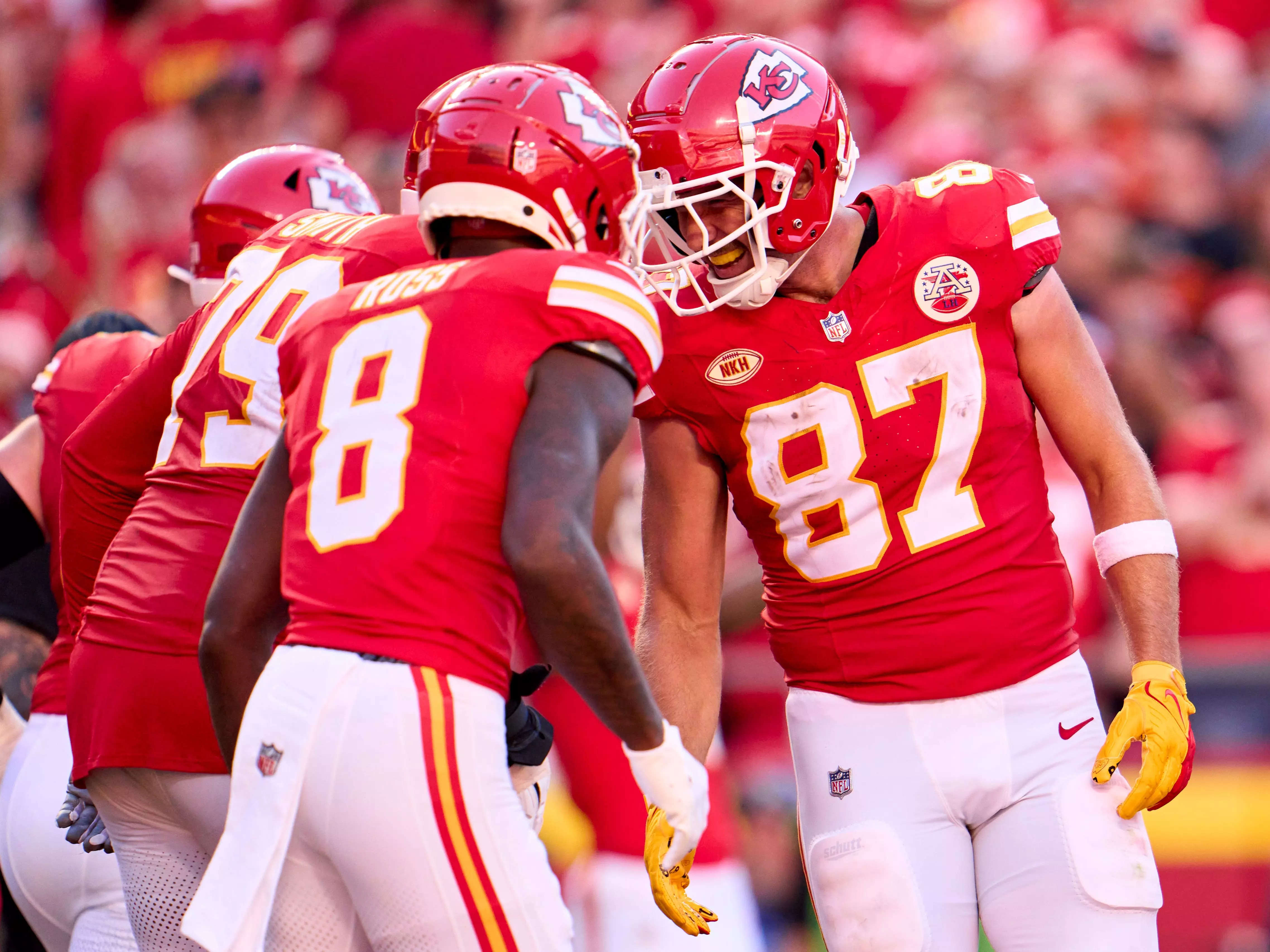 Why are the Kansas City Chiefs wearing 'NKH' patches on their NFL