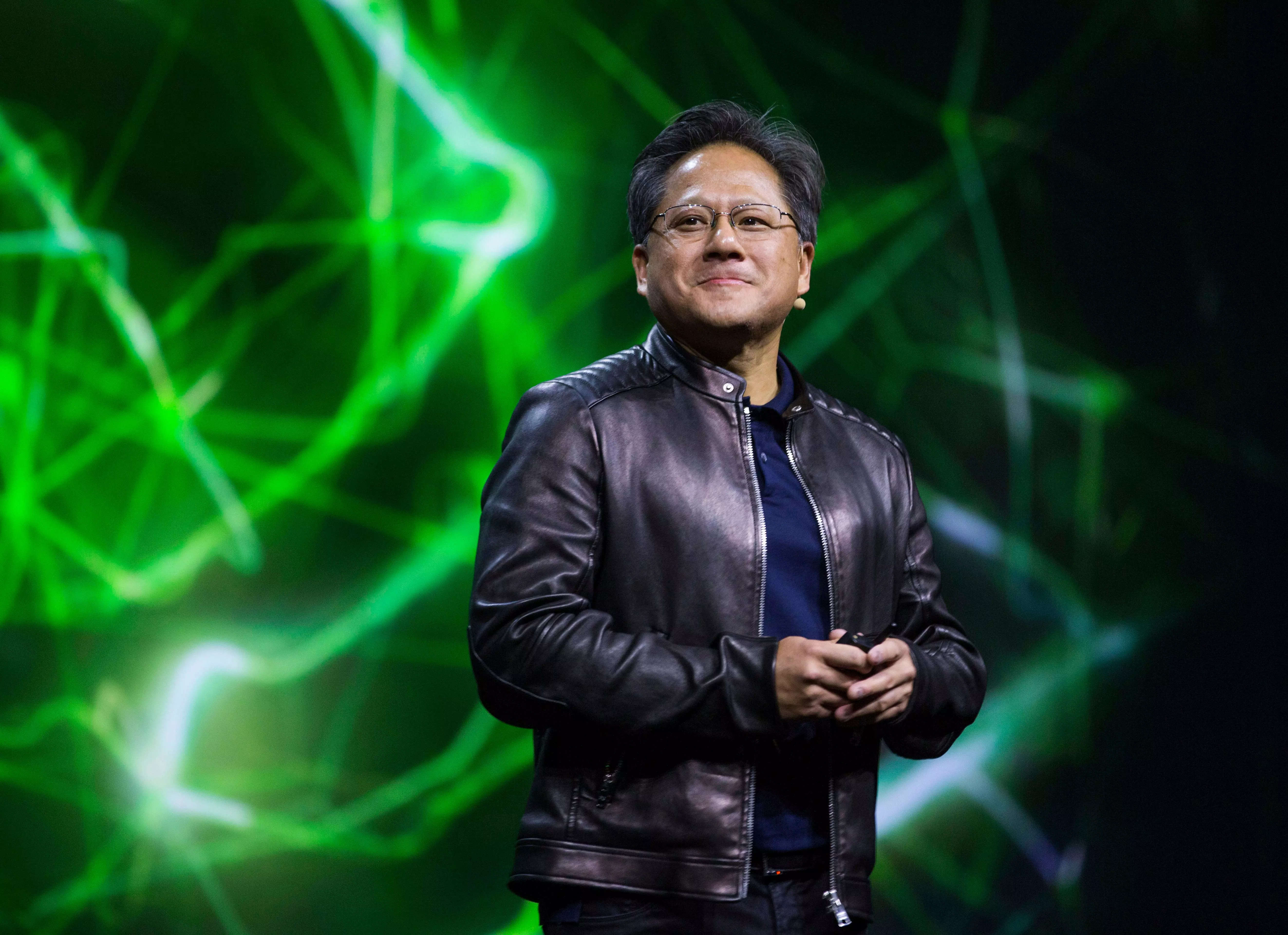 Nvidia CEO Jensen Huang, Known For His Leather Jacket, Has His Wife And ...